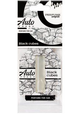 Подвесной ароматизатор для авто Auto Fresh Black Cubes ампула, 1 шт 